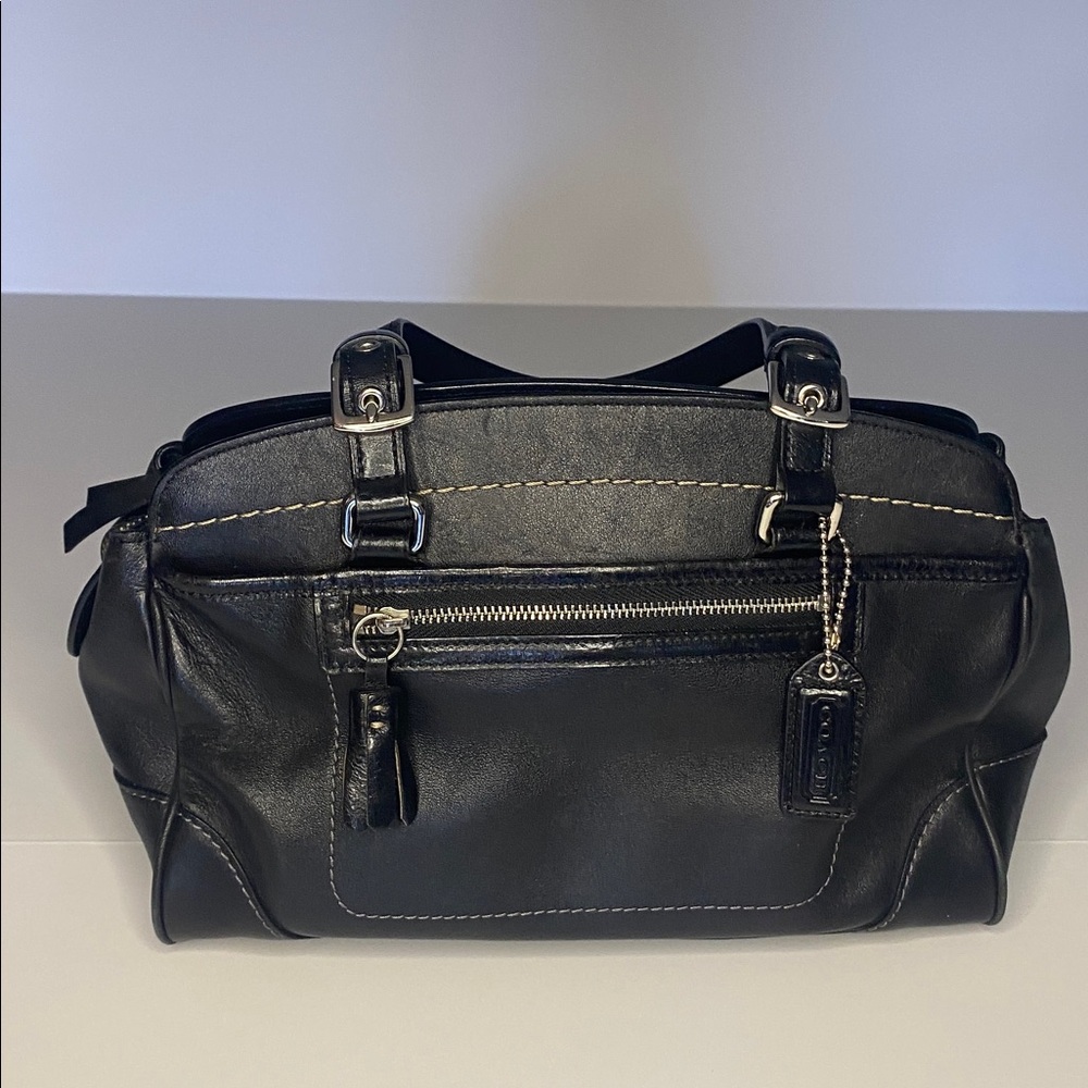 VTG Coach Hamilton Bag Black Leather - Picture 9 of 14